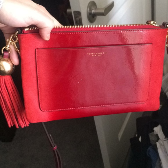 Tory Burch red cross body - Picture 7 of 7